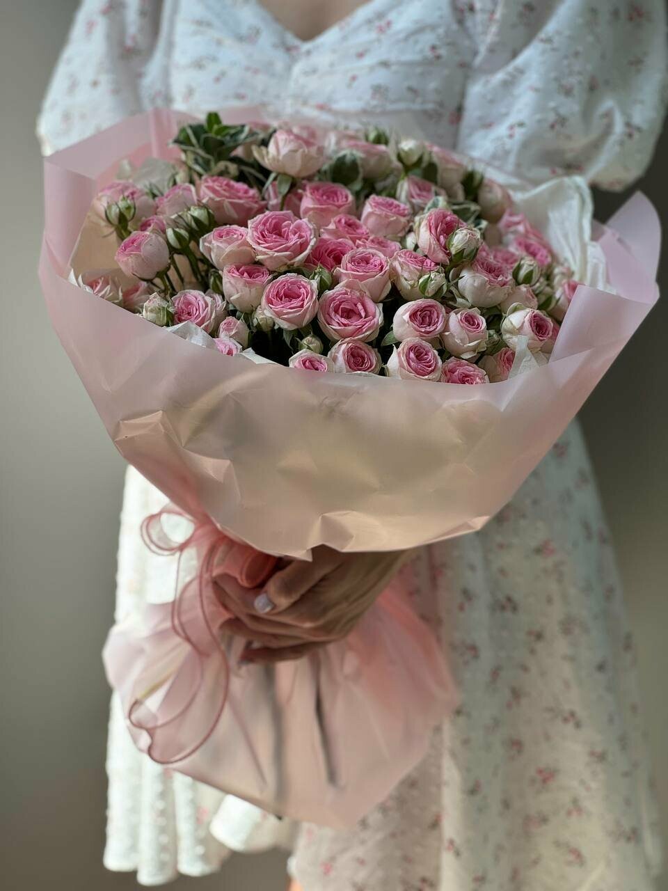 Букет из пионовидных роз для любимой