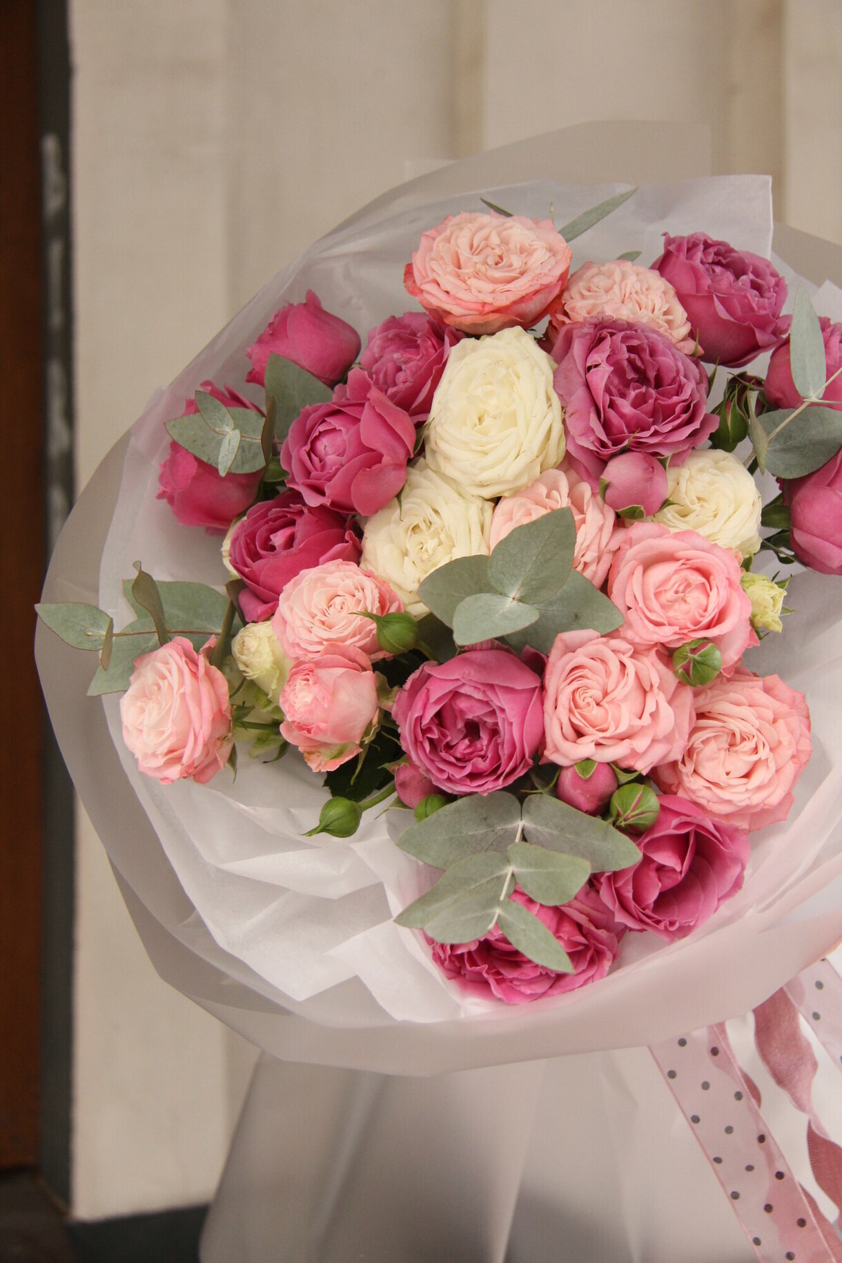 Кустовые розы микс