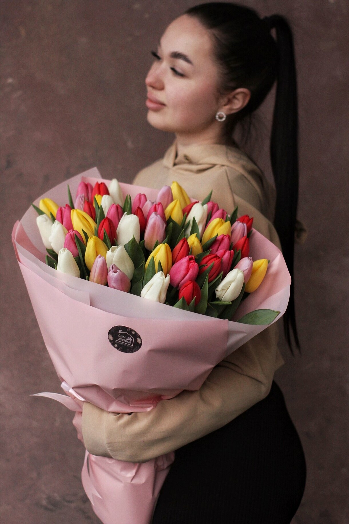 Микс тюльпанов 51 шт