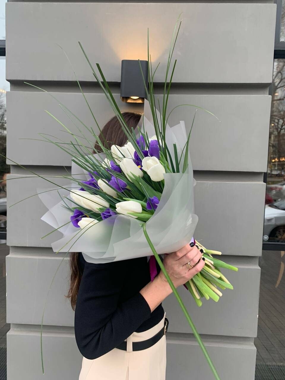 Тюльпан с ирисом